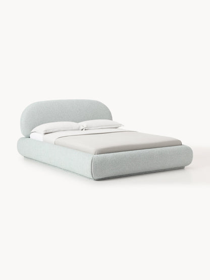 Alvira Upholstered Bed in Bouclé
