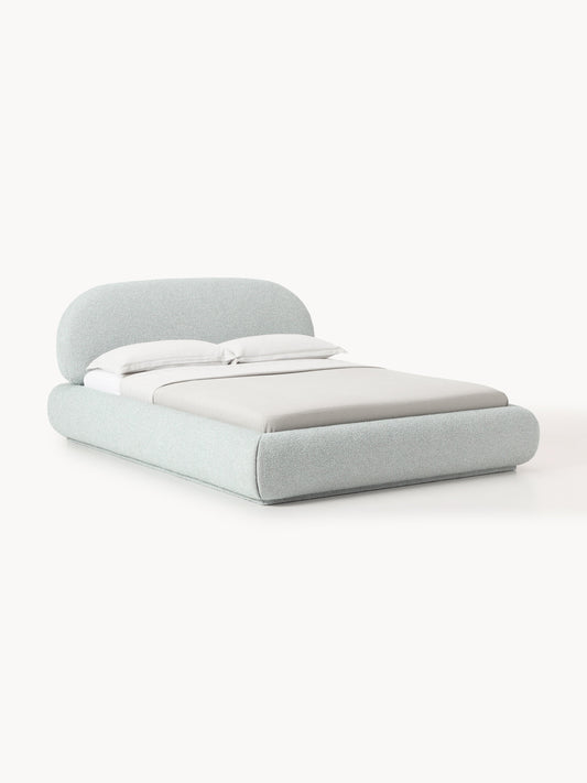 Alvira Upholstered Bed in Bouclé