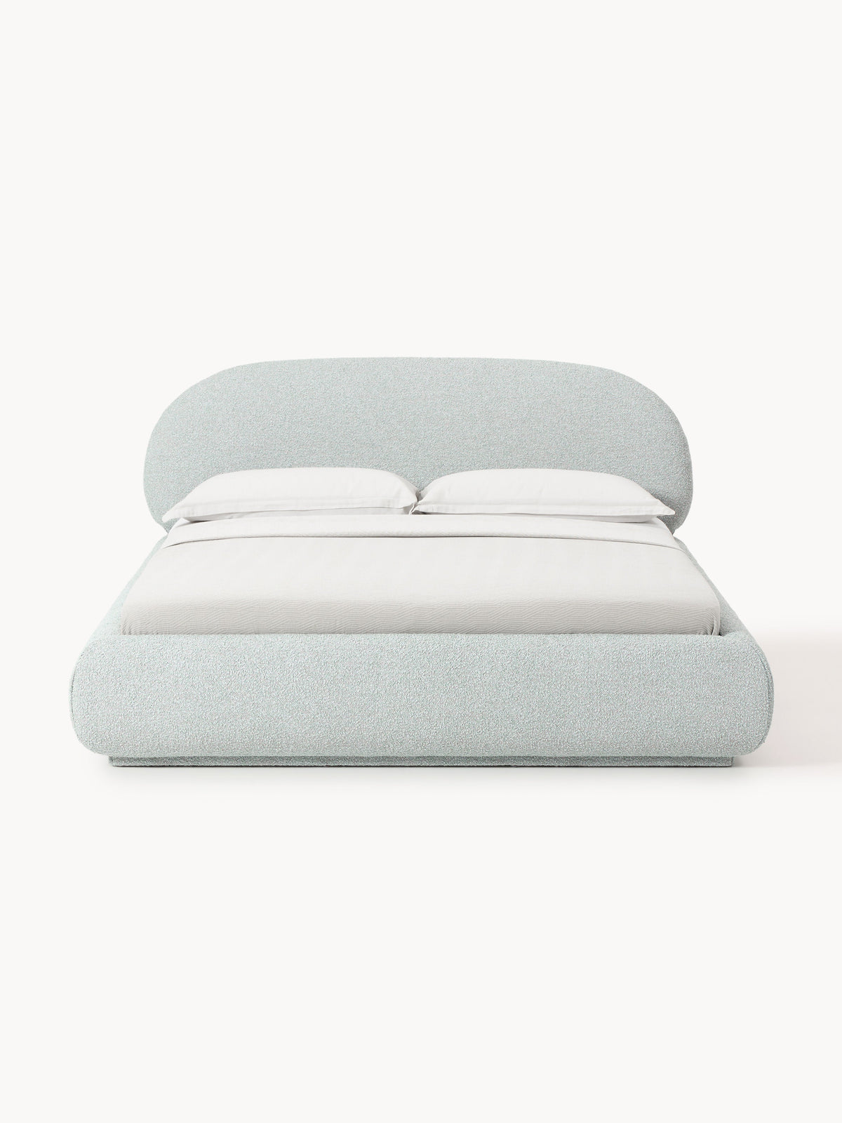 Alvira Upholstered Bed in Bouclé