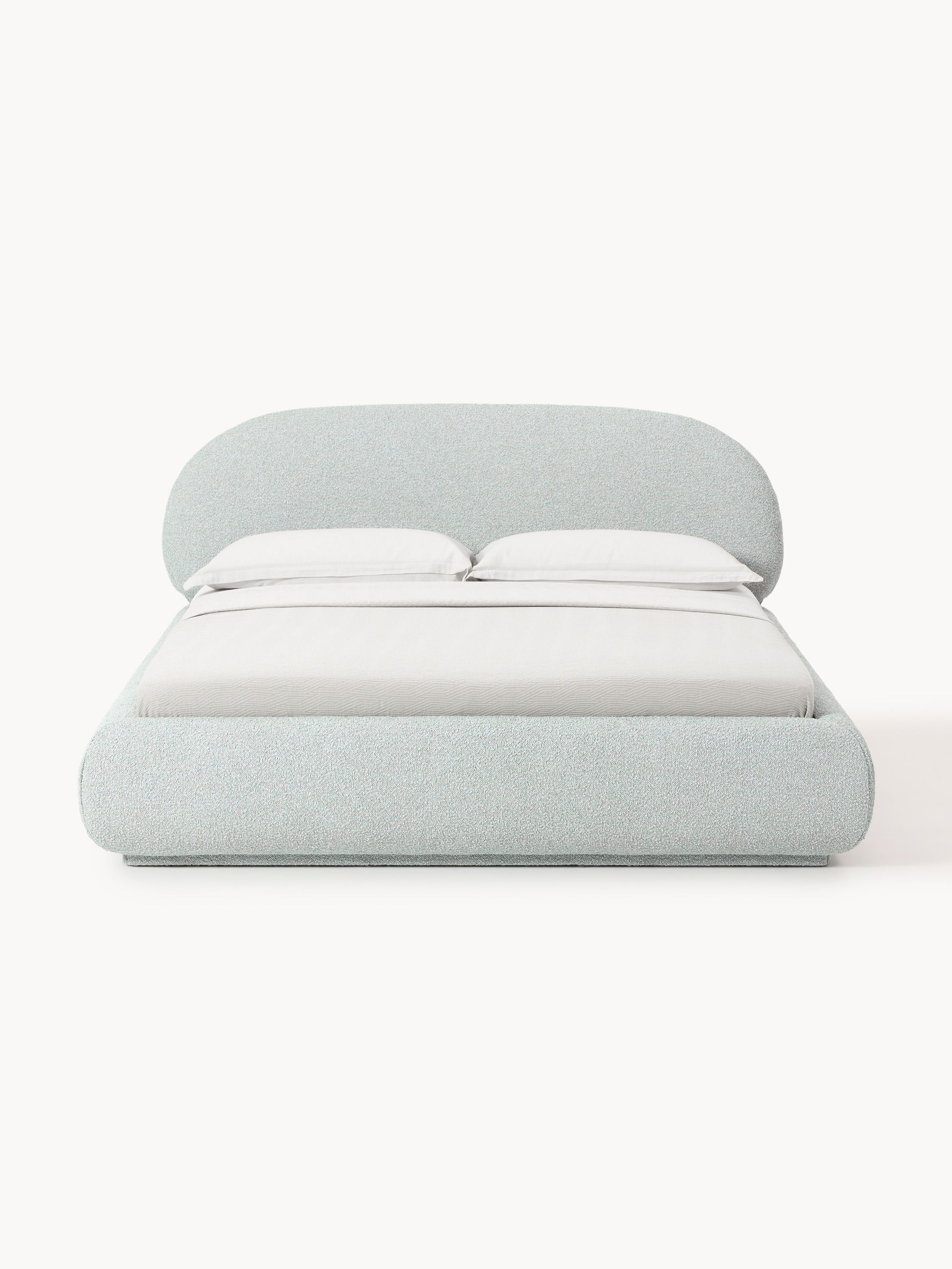 Alvira Upholstered Bed in Bouclé