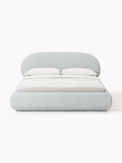 Alvira Upholstered Bed in Bouclé