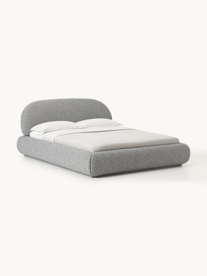 Alvira Upholstered Bed in Bouclé