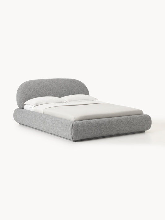 Alvira Upholstered Bed in Bouclé