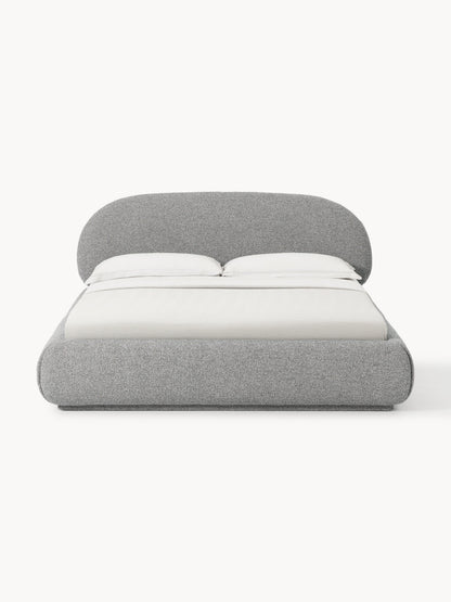 Alvira Upholstered Bed in Bouclé