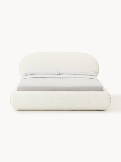Alvira Upholstered Bed in Bouclé