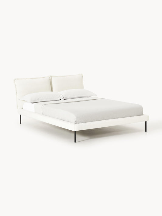 Amessana Teddy Bouclé Upholstered Bed
