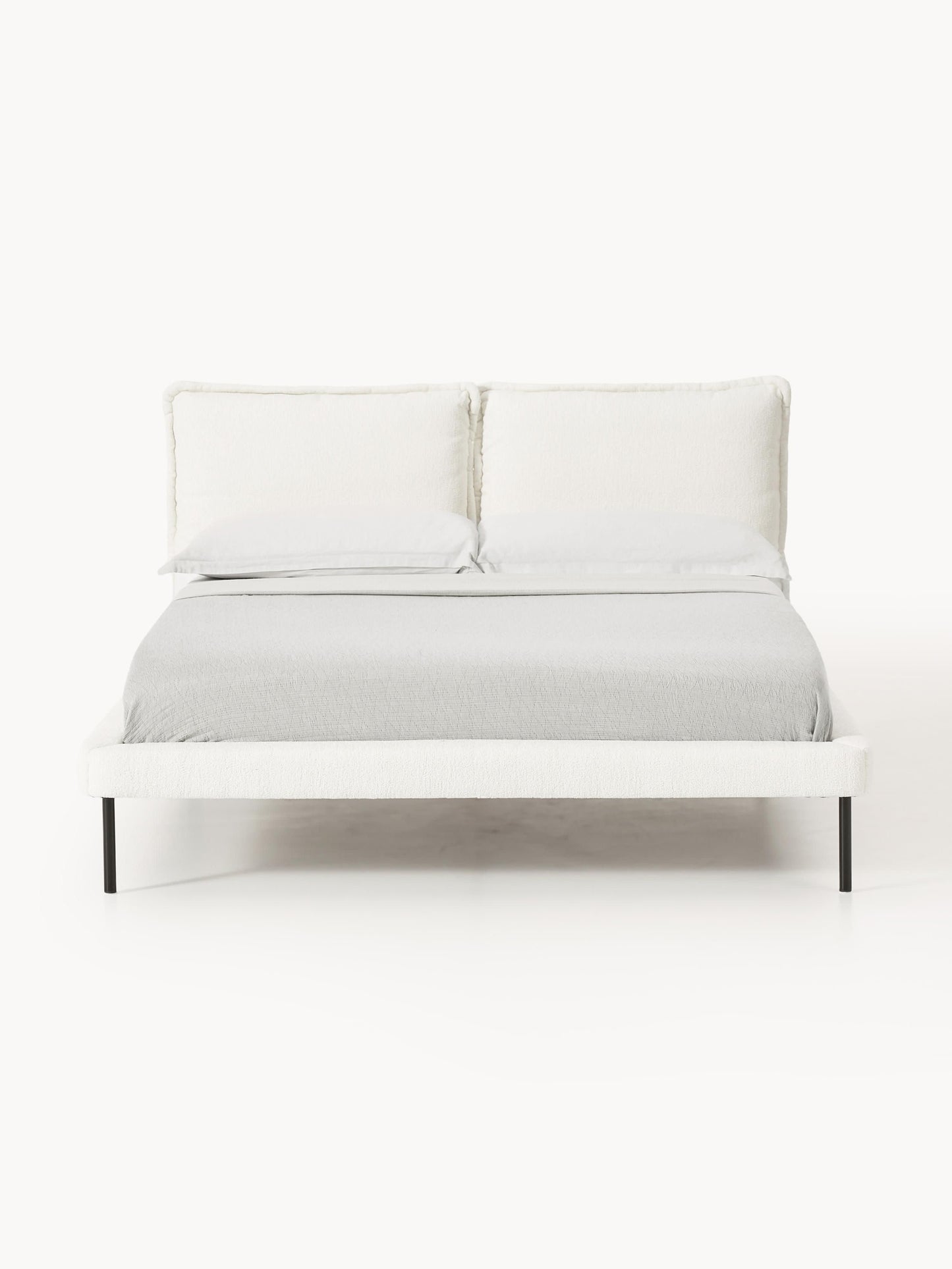 Amessana Teddy Bouclé Upholstered Bed