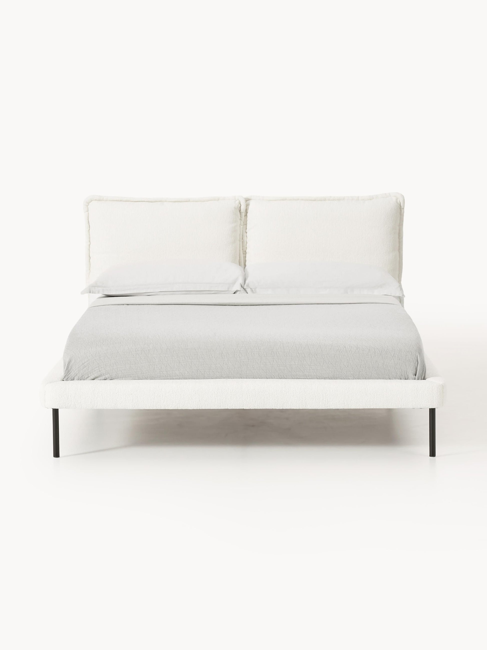 Amessana Teddy Bouclé Upholstered Bed