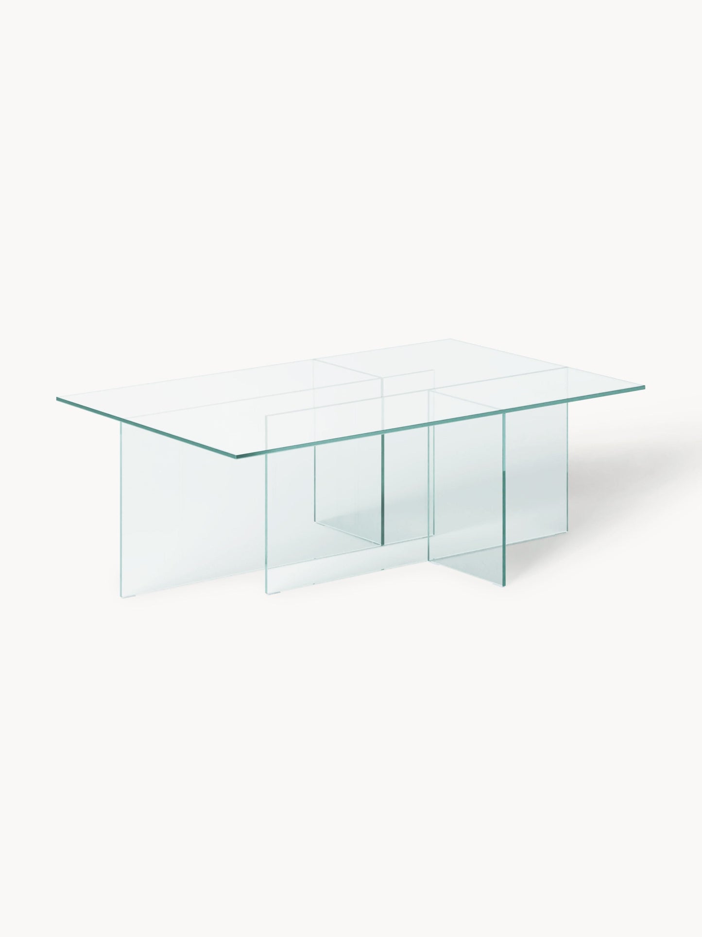 Anoursa Coffee Table in Glass, W 102 cm