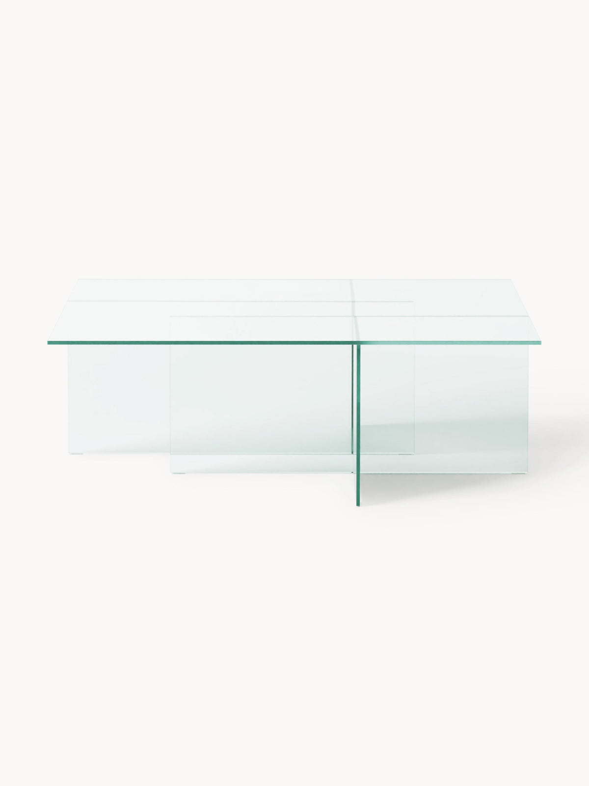Anoursa Coffee Table in Glass, W 102 cm