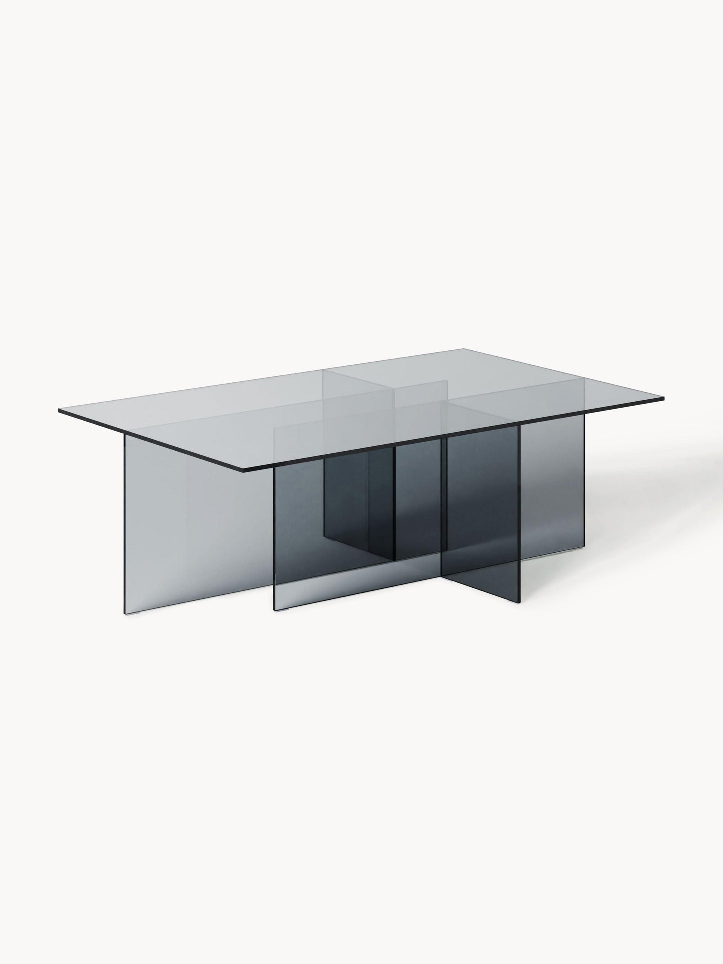 Anoursa Coffee Table in Glass, W 102 cm