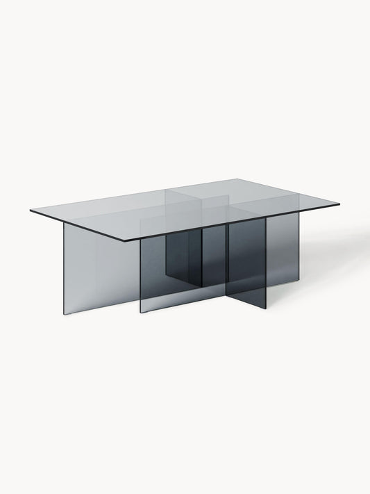 Anoursa Coffee Table in Glass, W 102 cm