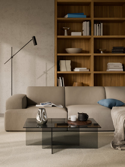 Anoursa Coffee Table in Glass, W 102 cm