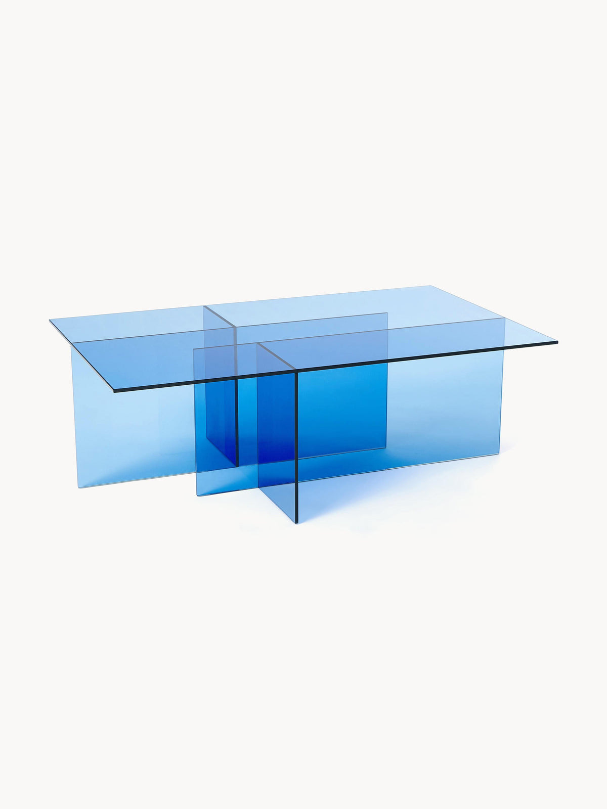 Anoursa Coffee Table in Glass, W 102 cm