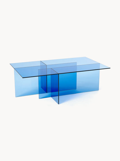 Anoursa Coffee Table in Glass, W 102 cm