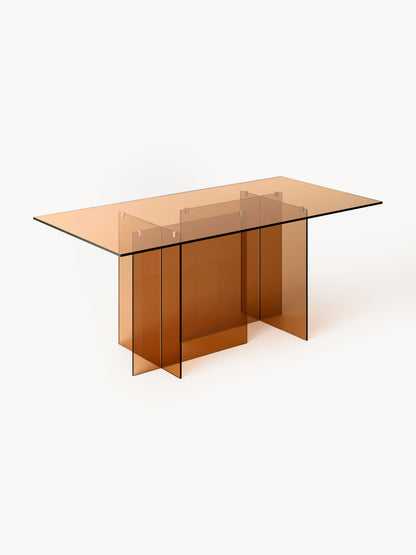 Anoursa Glass Dining Table, 180 x 90 cm