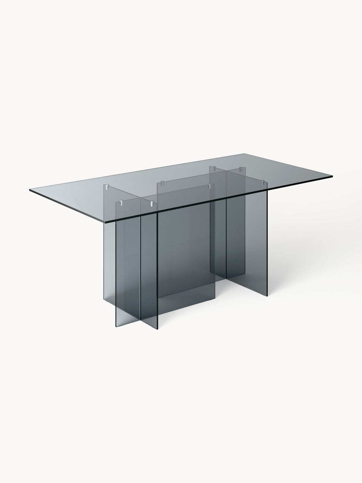Anoursa Glass Dining Table, 180 x 90 cm