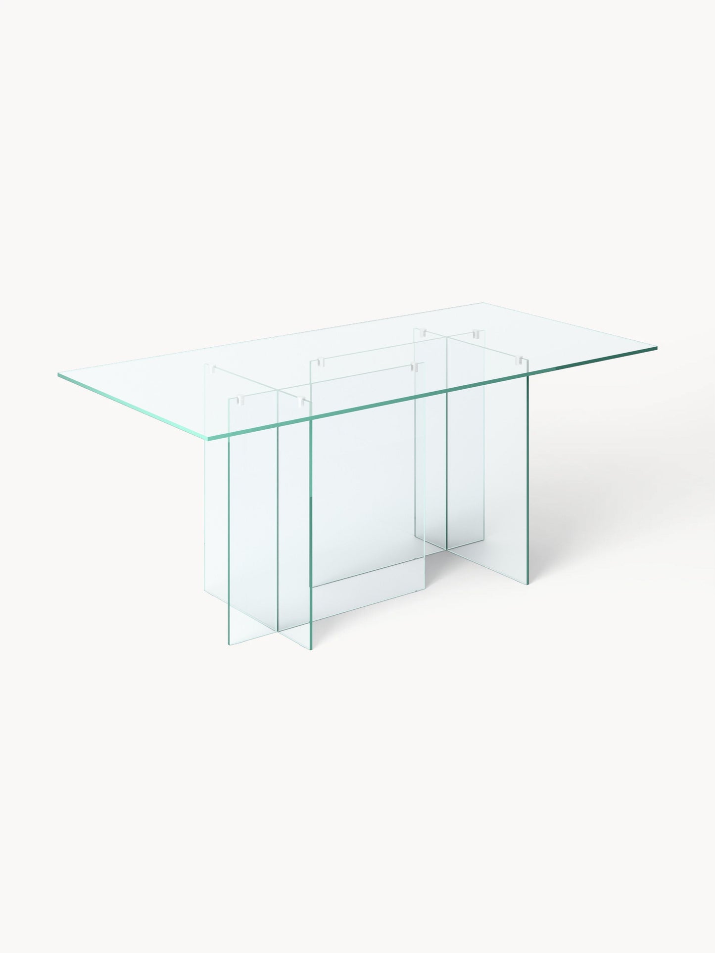 Anoursa Glass Dining Table, 180 x 90 cm