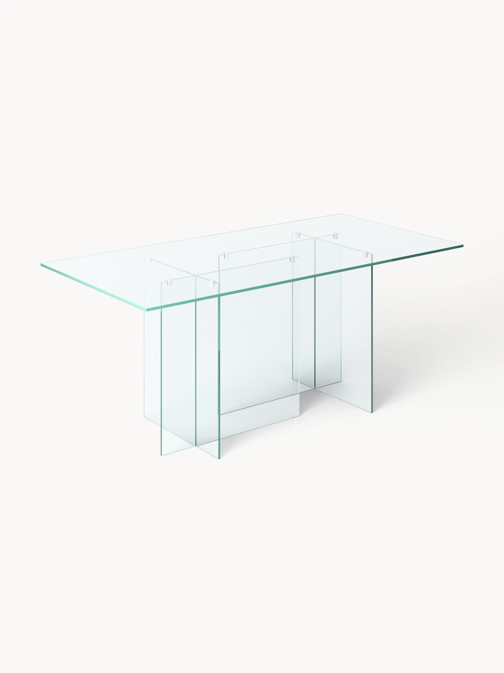 Anoursa Glass Dining Table, 180 x 90 cm