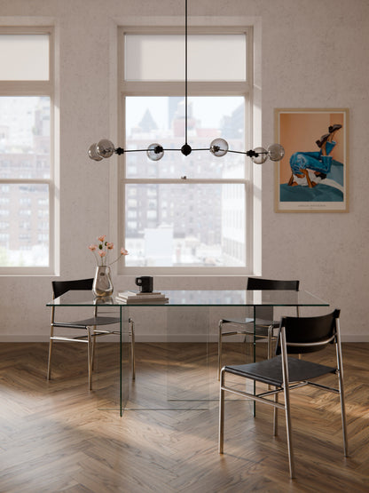 Anoursa Glass Dining Table, 180 x 90 cm
