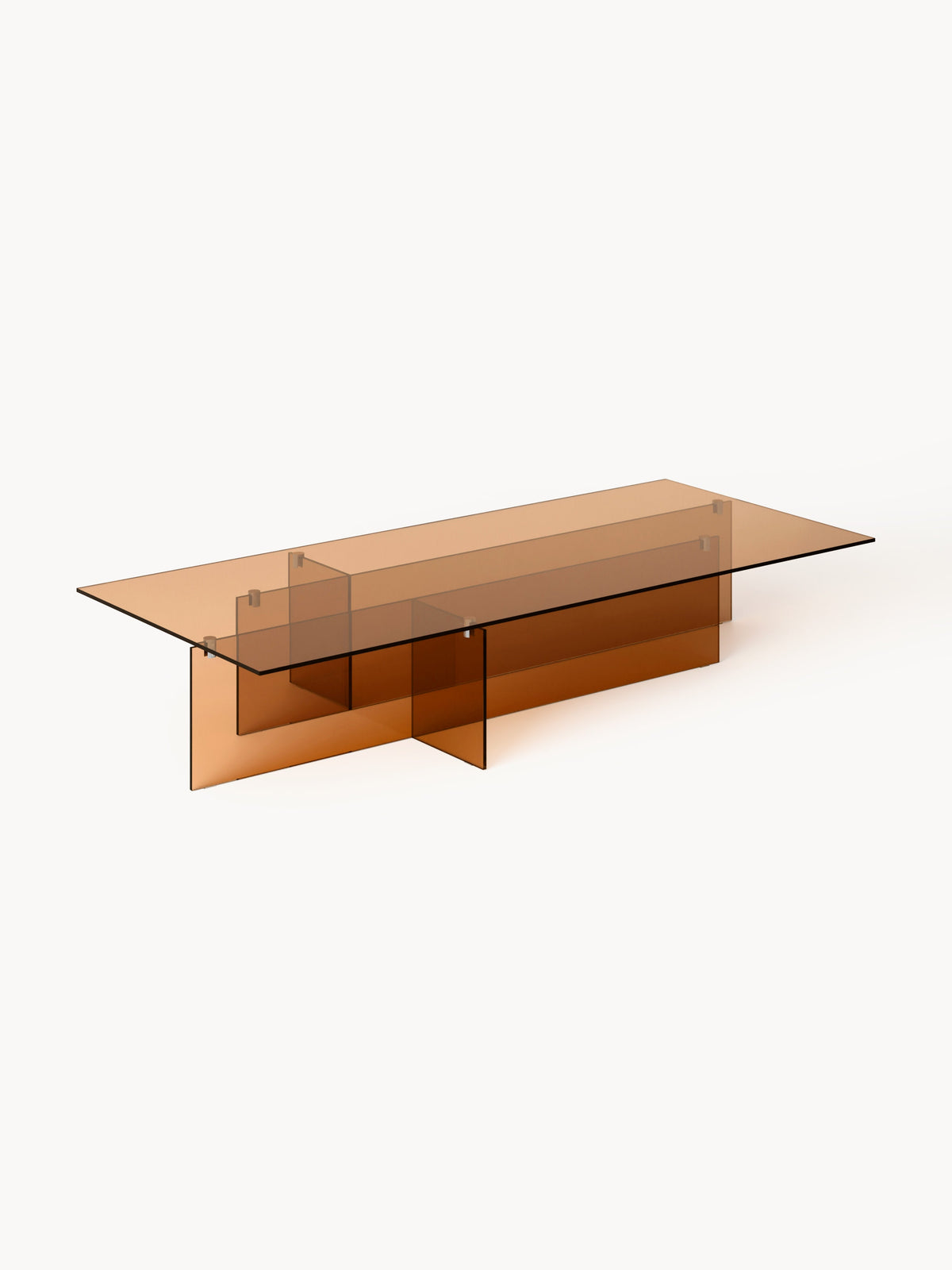Anoursa Large Glass Coffee Table, W 160 cm