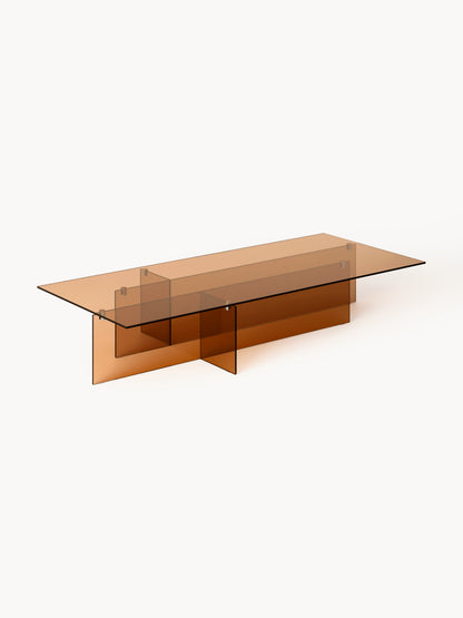 Anoursa Large Glass Coffee Table, W 160 cm