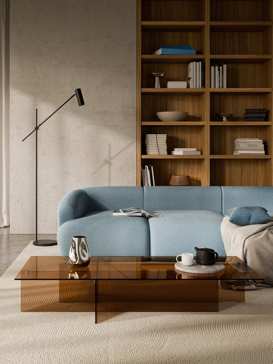 Anoursa Large Glass Coffee Table, W 160 cm