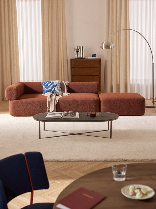 Antmarco Modular Bouclé Ottoman