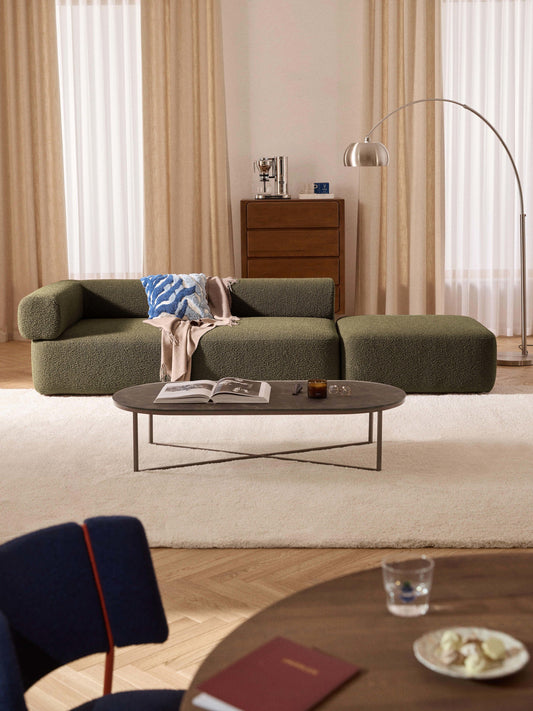 Antmarco Modular Bouclé Ottoman