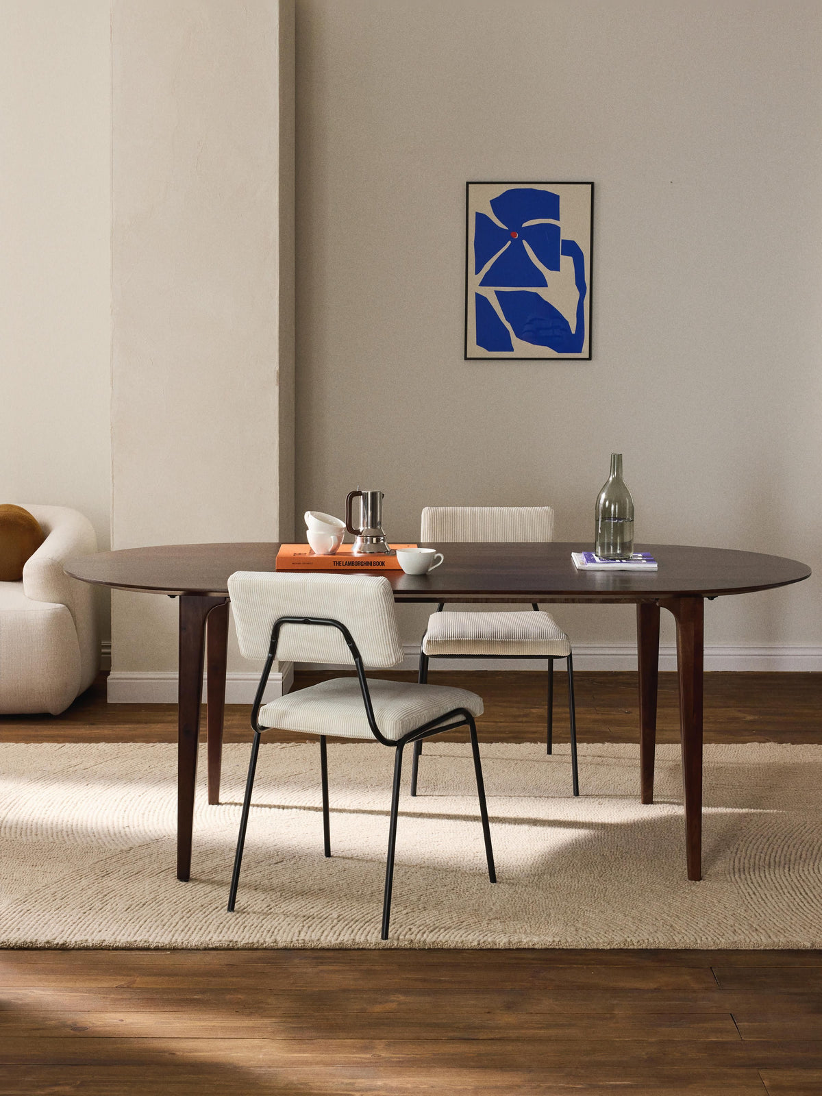 Archano Oval Mango Wood Dining Table, 200 x 100 cm