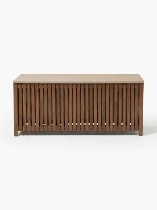 Arkriva Acacia Wood Garden Storage Box with Insert, W 129 cm