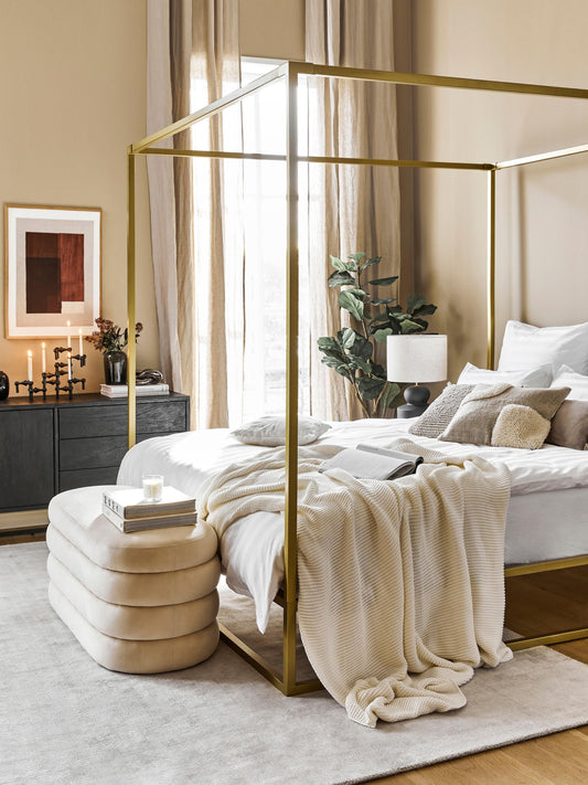 Belriva Metal Four-Poster Bed