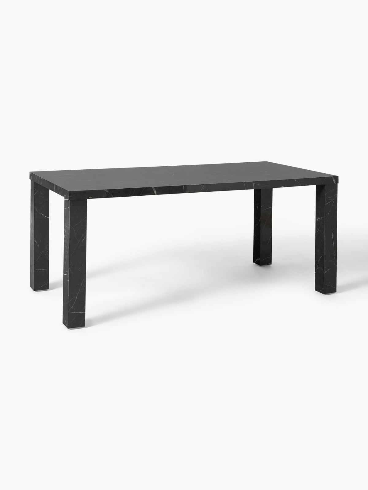 Carbell Dining Table in Marble Look, 180 x 90 cm