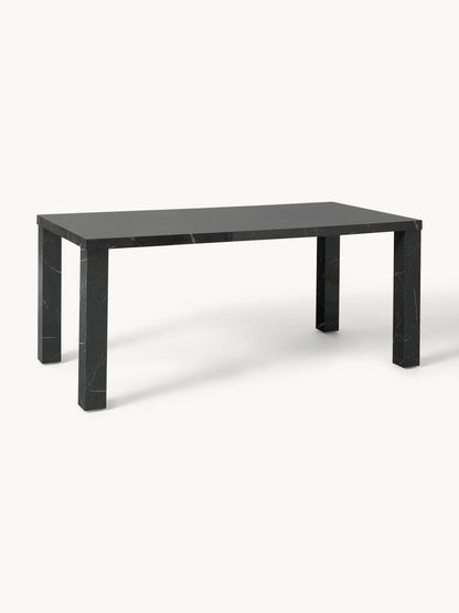 Carbell Dining Table in Marble Look, 180 x 90 cm