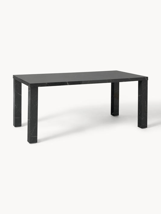 Carbell Dining Table in Marble Look, 180 x 90 cm