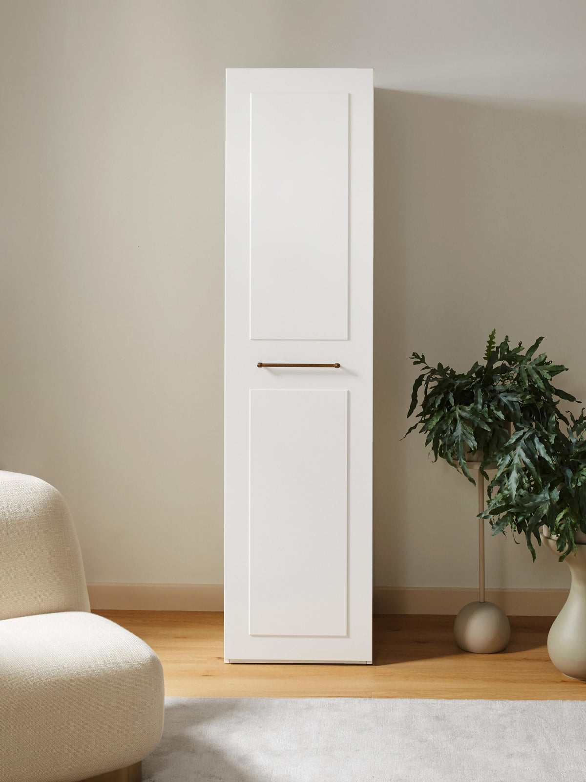 Charmella Modular Hinged-Door Wardrobe, 50 cm Wide, in Various Sizes
