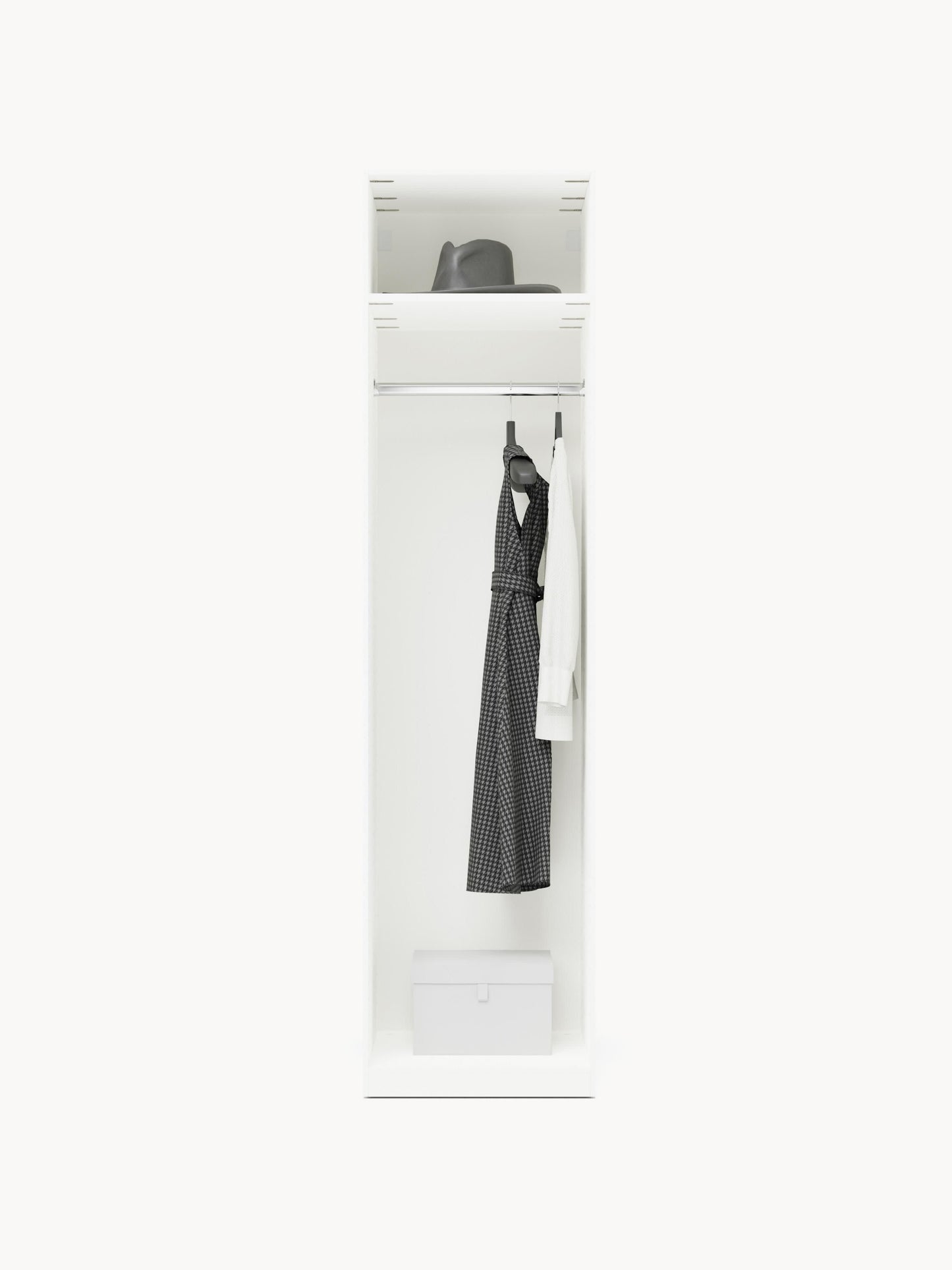 Charmella Modular Hinged-Door Wardrobe, 50 cm Wide, in Various Sizes