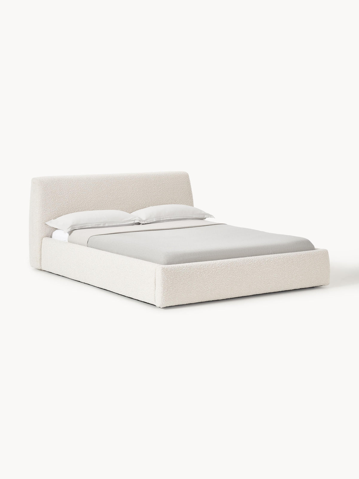 Clorenza Upholstered Bed in Bouclé
