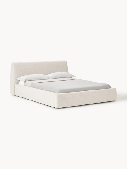 Clorenza Upholstered Bed in Bouclé