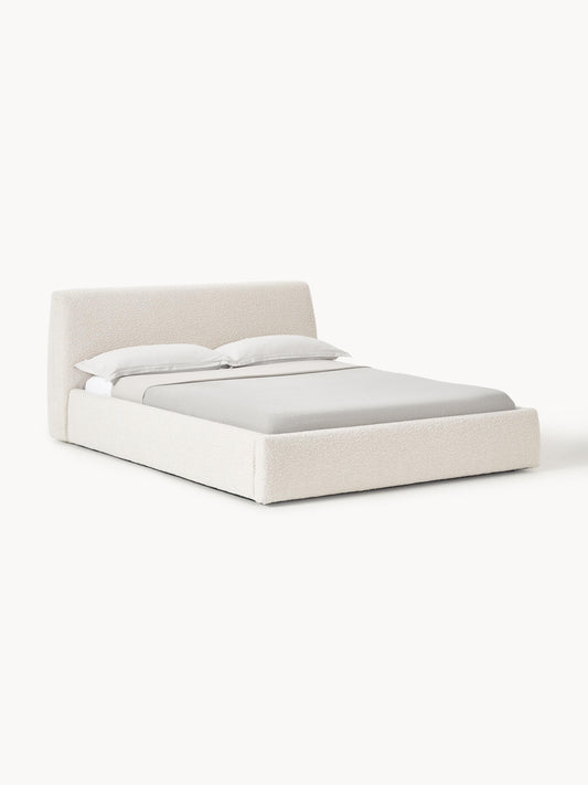 Clorenza Upholstered Bed in Bouclé