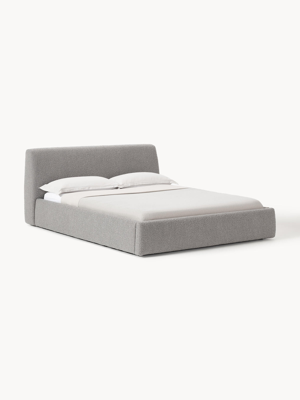 Clorenza Upholstered Bed in Bouclé