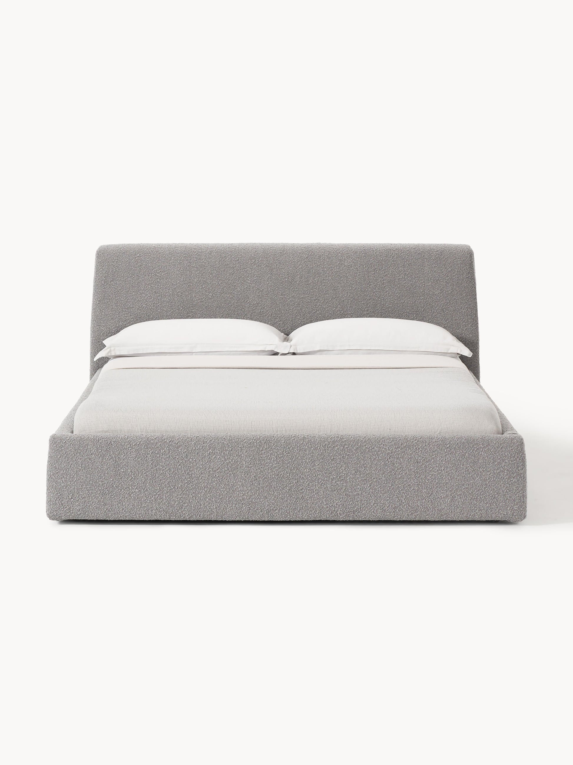 Clorenza Upholstered Bed in Bouclé