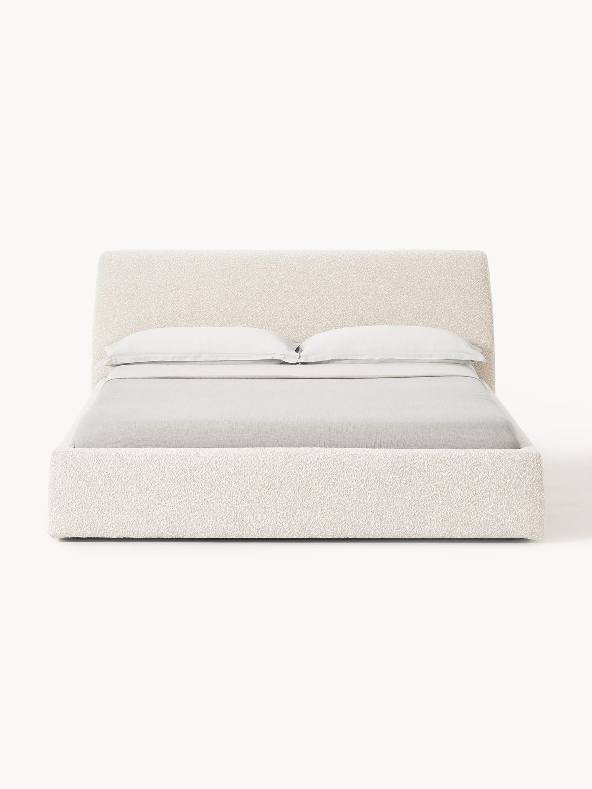Clorenza Upholstered Bed in Bouclé
