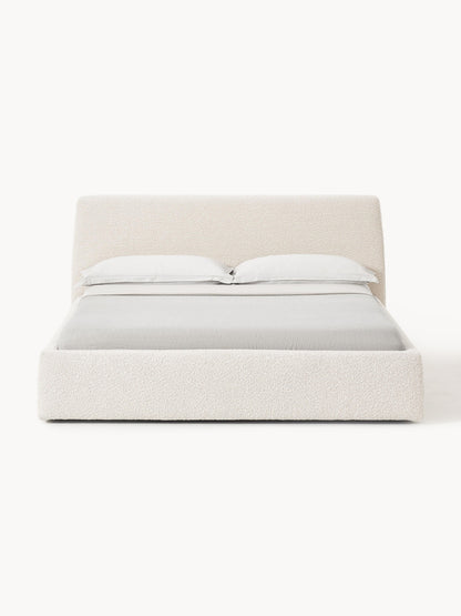 Clorenza Upholstered Bed in Bouclé