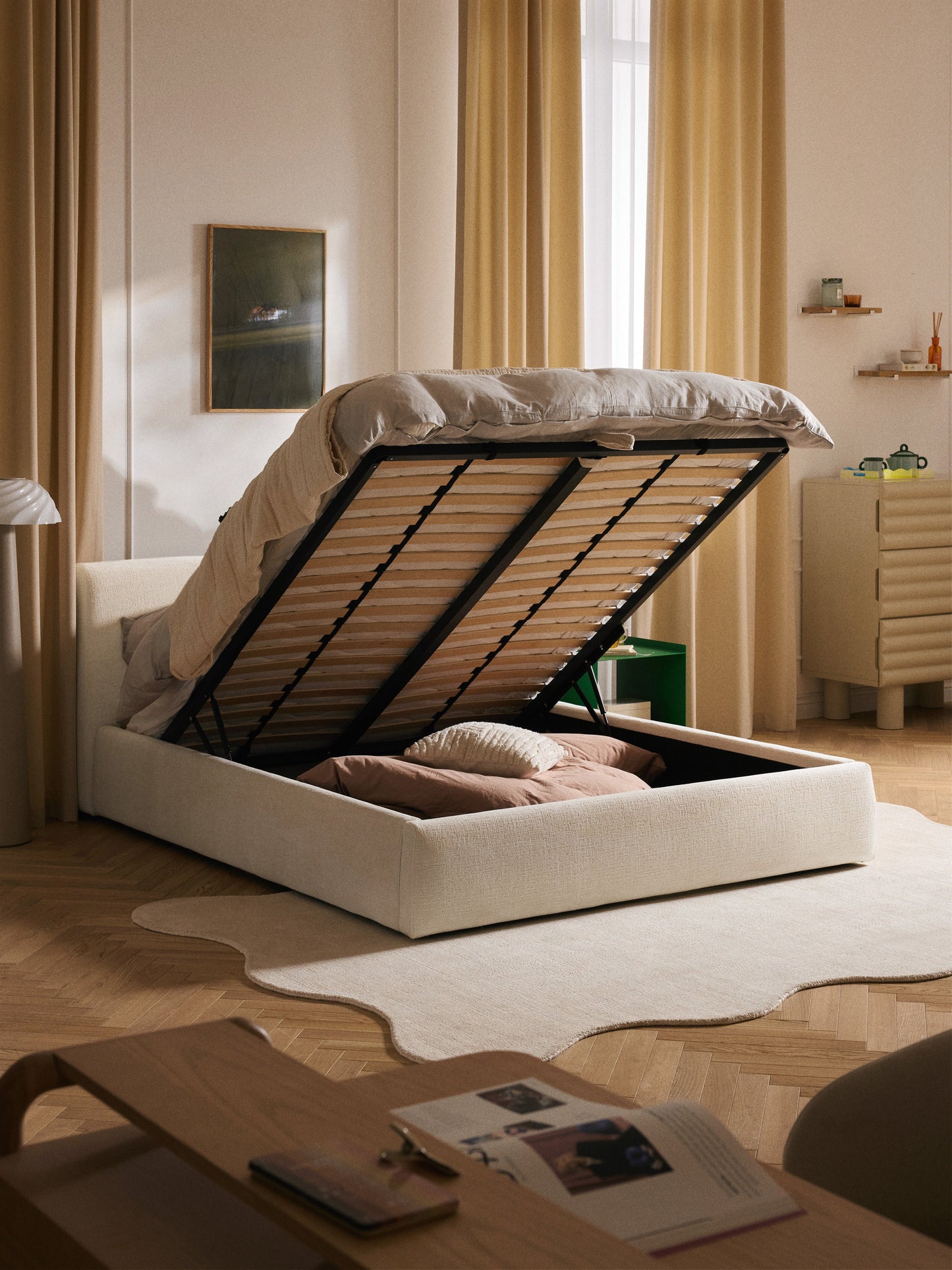 Clorenza Upholstered Storage Bed
