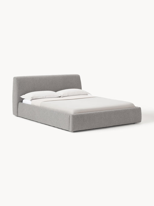 Clorenza Upholstered Storage Bed in Bouclé