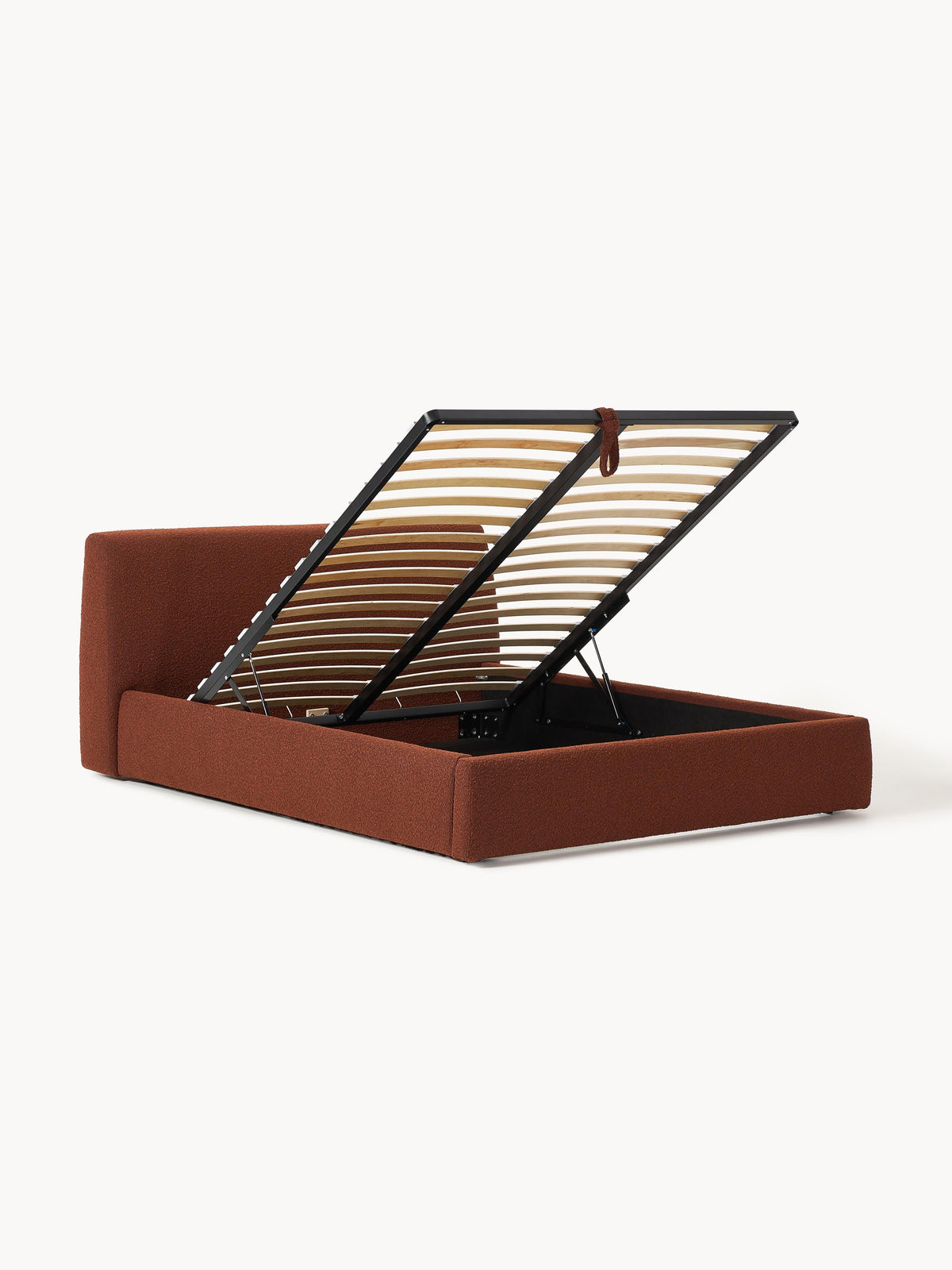 Clorenza Upholstered Storage Bed in Bouclé