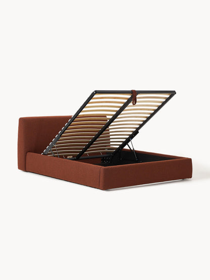 Clorenza Upholstered Storage Bed in Bouclé