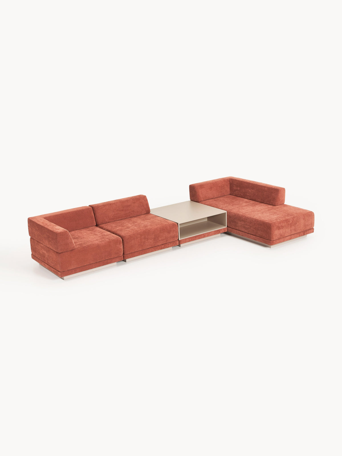Colriva Modular Corner Sofa (4-Seater) with Coffee Table