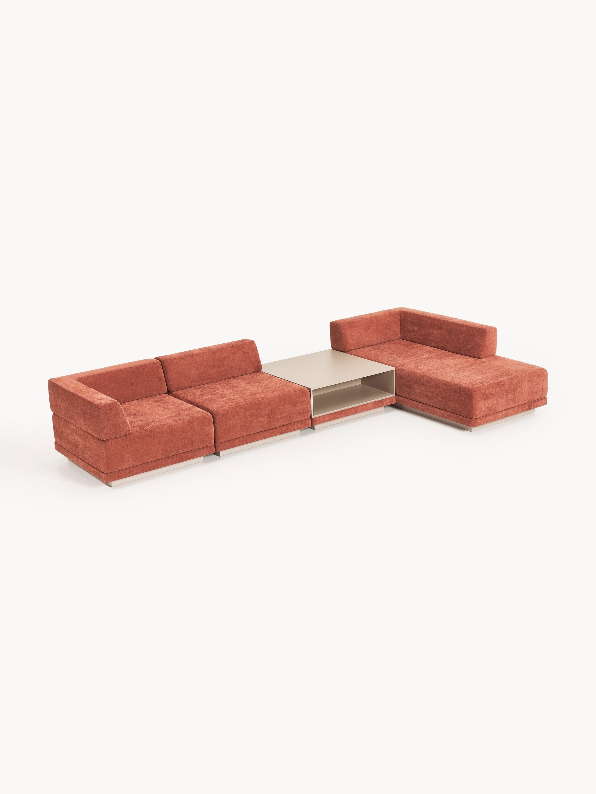 Colriva Modular Corner Sofa (4-Seater) with Coffee Table